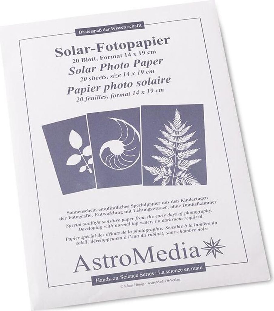 Das Solar-Fotopapier (14x19cm), 20 Blatt Produktbild 
