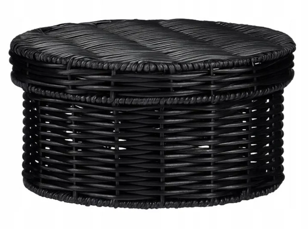 Westmark Saleen Cesto Portaoggetti Rotondo Effetto Vimini - 18x10 Cm - In Polipropilene, Per Alimenti, Lavabile - 6