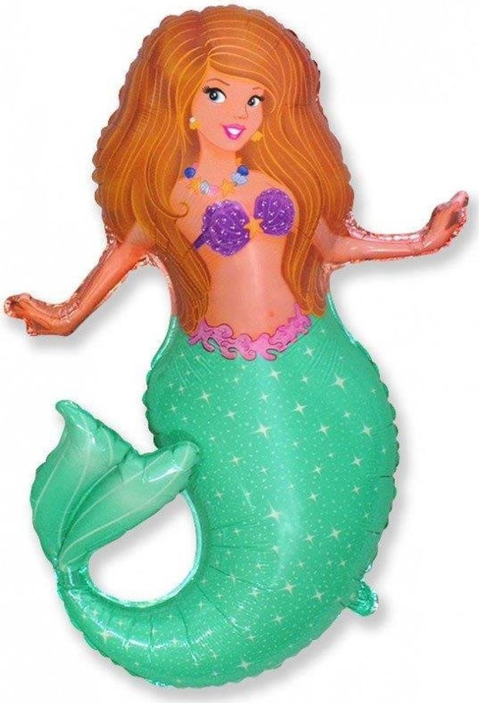 Folienballon 24" FX - "Pretty Mermaid", 1 Stk.