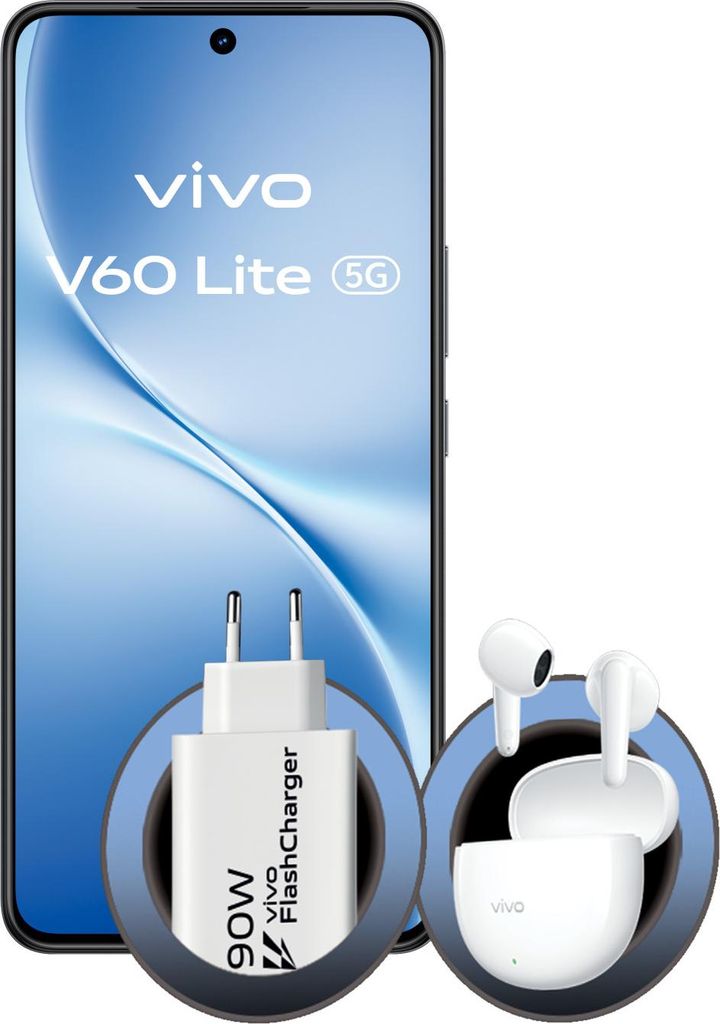 VIVO V60 Lite 5G + BUD 17,2 cm (6.77") Dual-SIM Android 15 Produktbild 