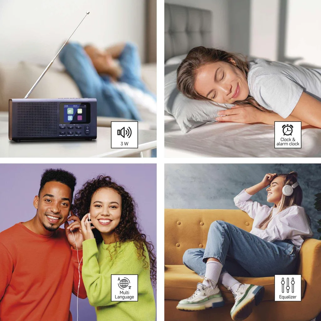 Radio Numérique DAB+ sans Grésillements EMOS E0090 avec Bluetooth et Écran - 23