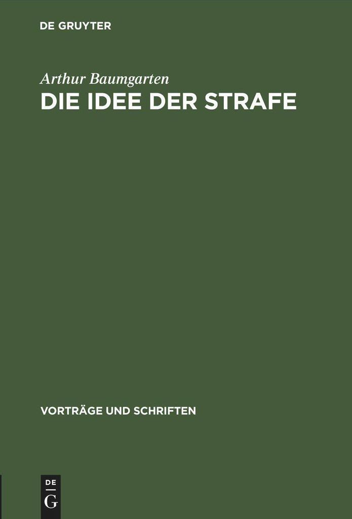 Die Idee der Strafe