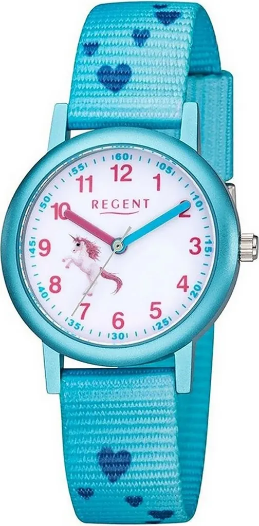Montre Enfant Analogique avec Bracelet Textile Bleu Regent Modèle F-1208