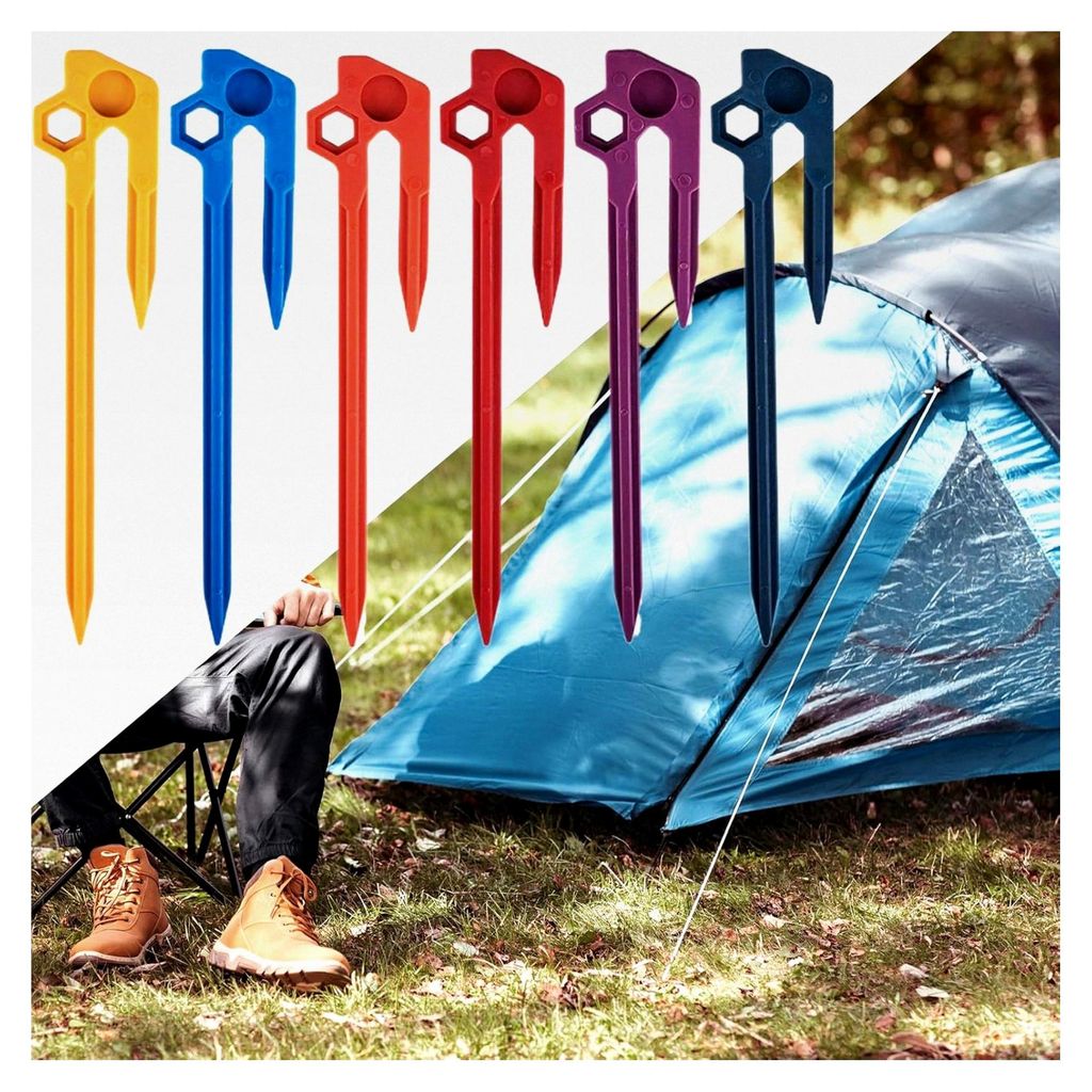 Zeltheringe, robust, professionelle Heringe, multifunktionale Outdoor-Spikes für Zelt, Wandern, Familie, Freunde, Kollegen