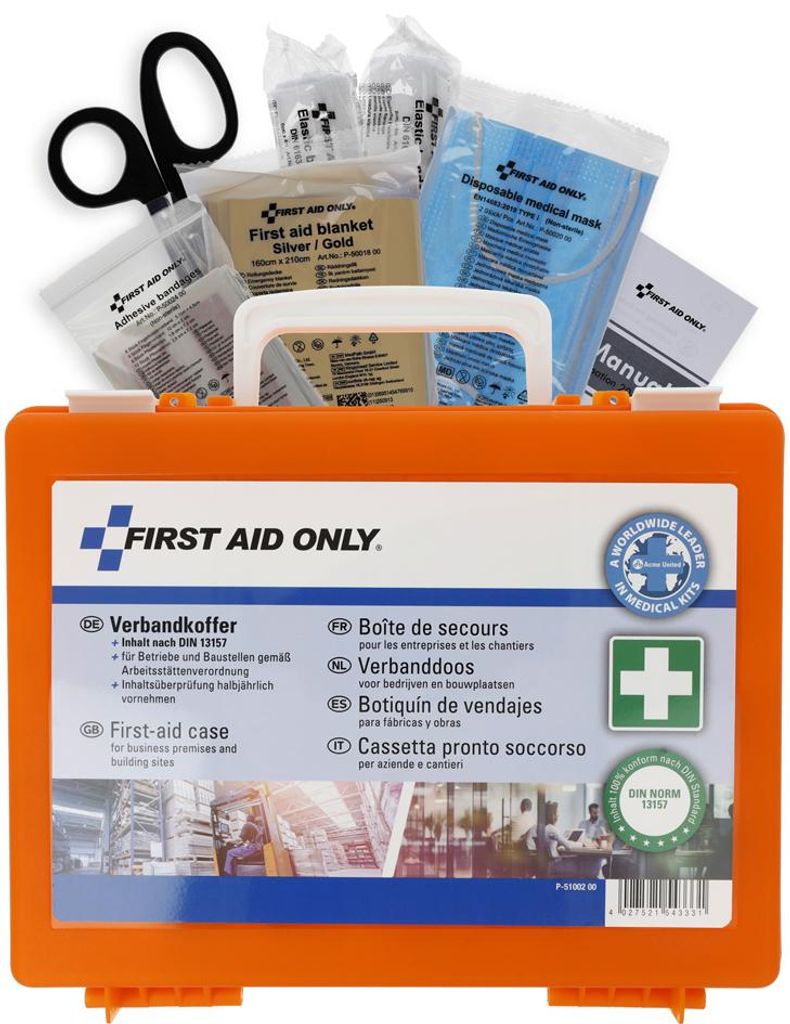 FIRST AID ONLY Erste-Hilfe-Koffer Inhalt DIN 13169