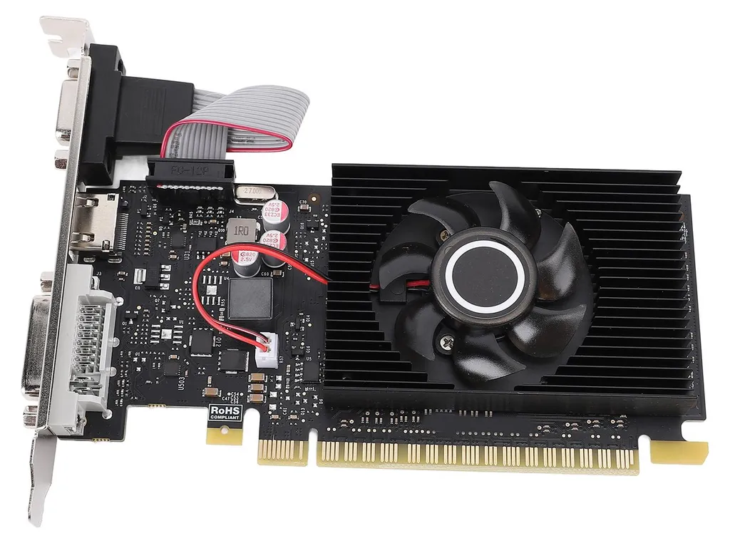 Carte vidéo interne 1Go DDR3 pour ordinateur de bureau avec sortie HDMI