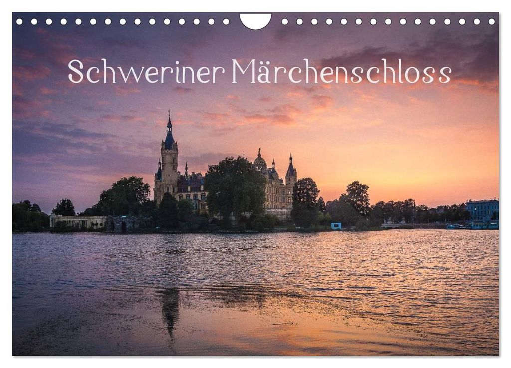 Schweriner Märchenschloss (Wandkalender 2027 DIN A4 quer), CALVENDO Monatskalender