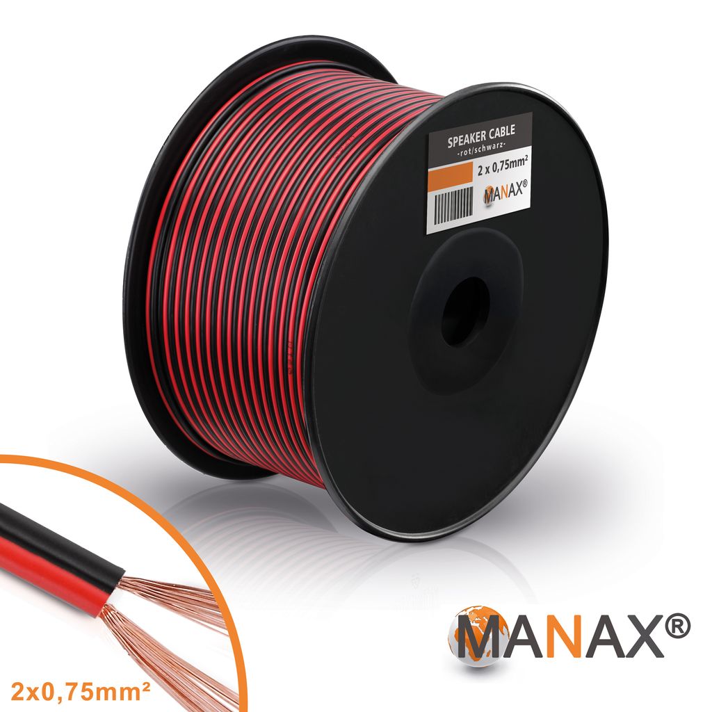Lautsprecherkabel Audio Kabel Boxenkabel 100% CCA 100m Produktbild 