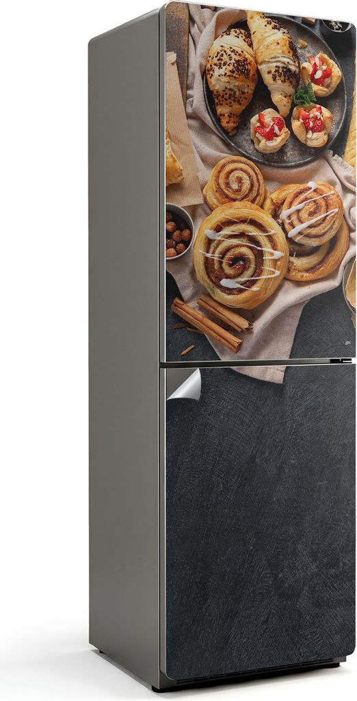 Schmetterling auf einer Wiese – Kühlschrank Aufkleber – Klebefolie Kühlschrank – Kühlschrank Nachbildung – Kühlschrankfolie selbstklebe...