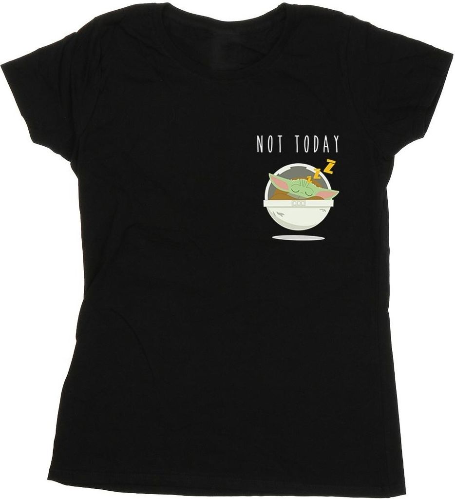 Star Wars - "The Mandalorian Not Today" T-Shirt für Damen BI43189 (M) (Schwarz)