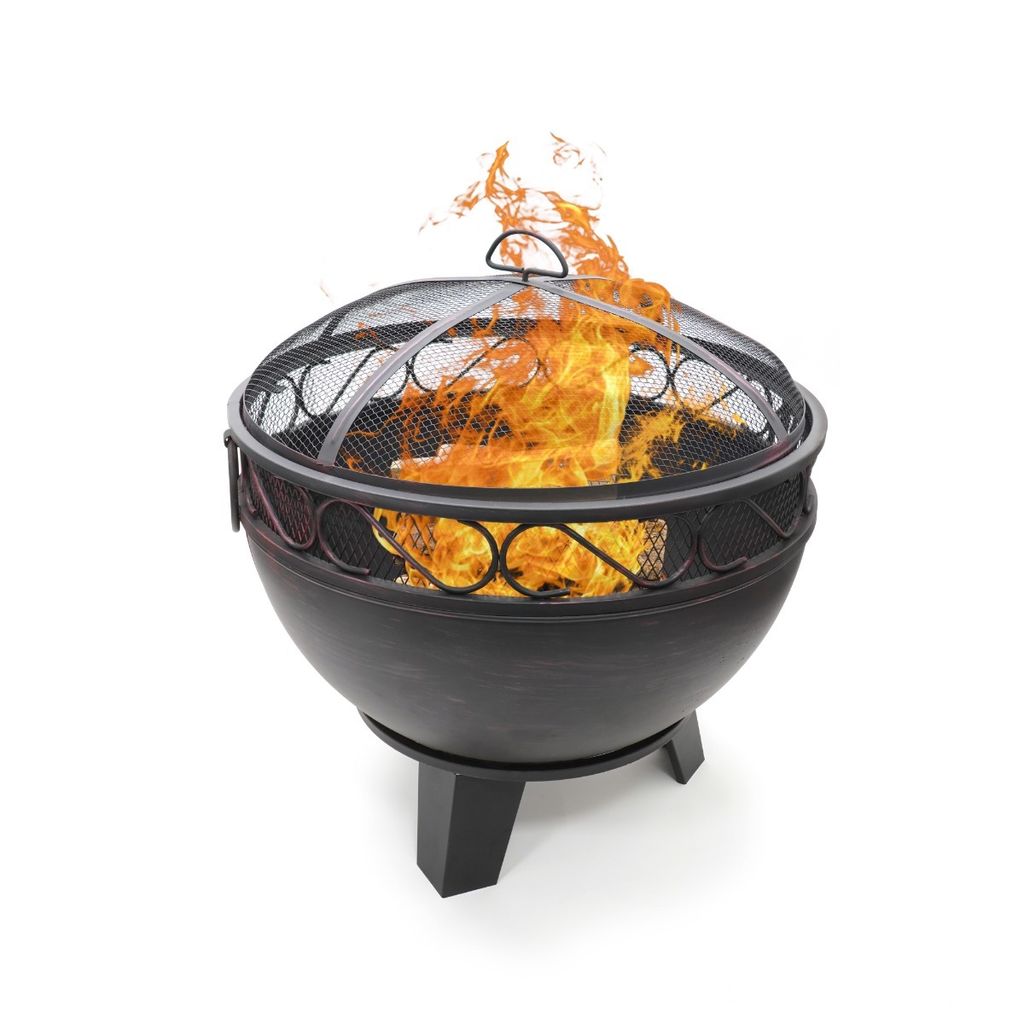 HEAT Feuerschale Boble Ø60 cm mit Funkenschirm - Feuerschale für den Garten
