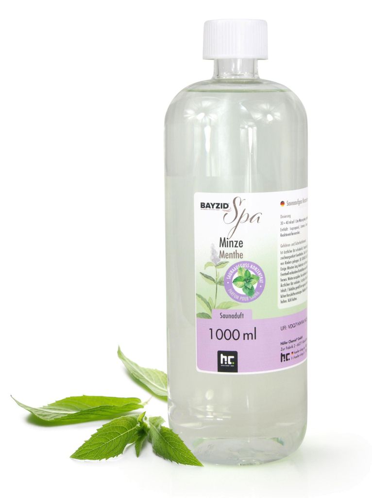 1 L BAYZID® SPA Saunaaufguss Minze Produktbild 