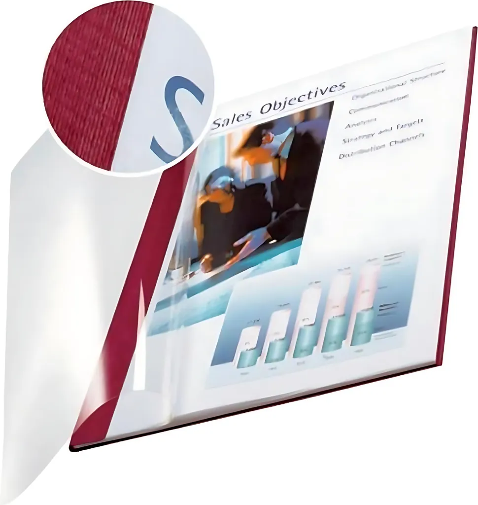 Cartella per rilegatura LEITZ impressBind, A4, 10,5 mm, bordeaux