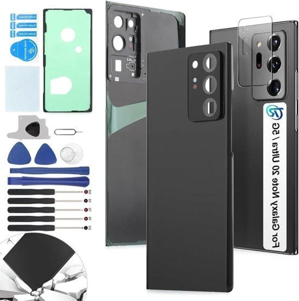 Réparer Vitre Cassée Galaxy Note 20 Ultra 5G Noir avec Kit Outils Inclus