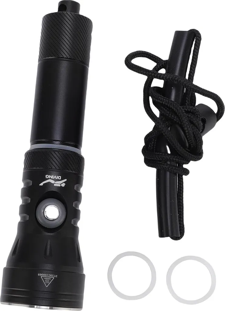 Torcia Subacquea, IPX8 18000lm Torcia Subacquea Super Luminosa Subacquea 300-500m LED Torcia Subacquea Torcia Subacquea 3 Modalità di Illuminazione