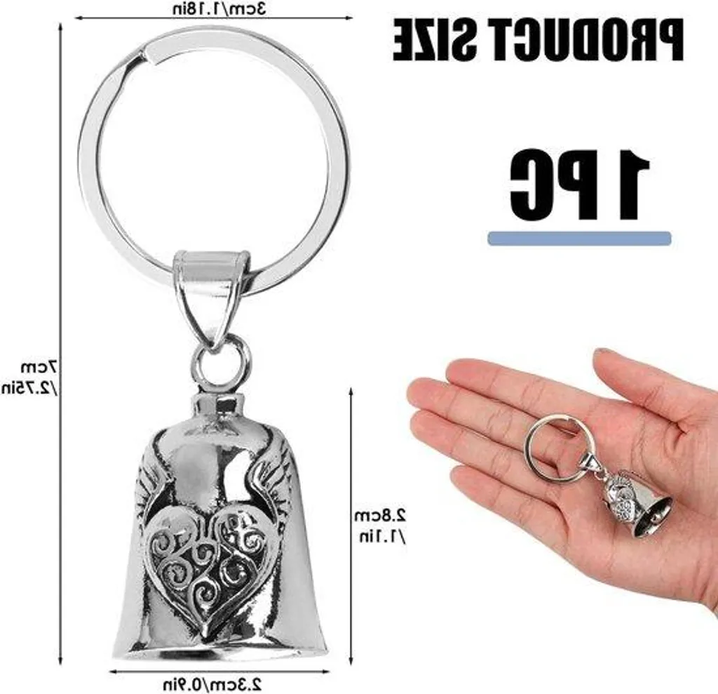Sabot moteur moto en inox argent avec anneau et porte-clés universel