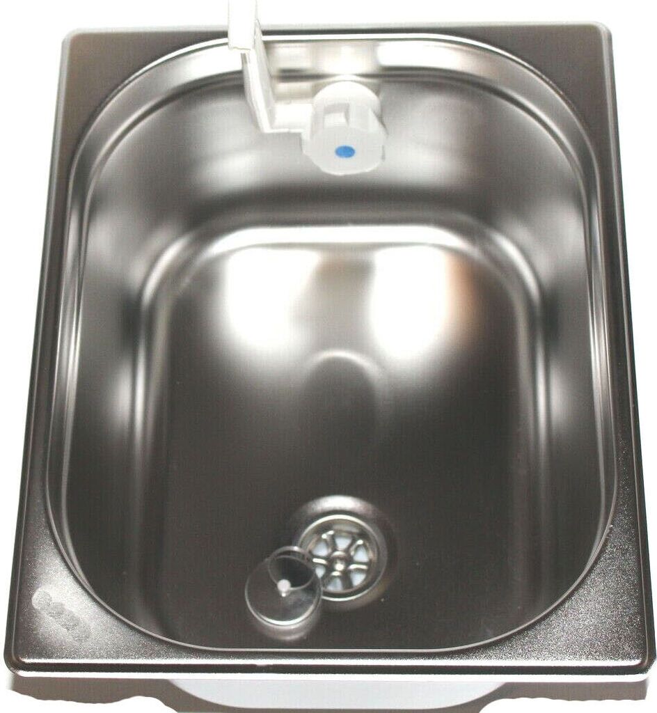Edelstahl Spülbecken Camping Spüle Waschbecken Integriert + Ablauf 325x265x150