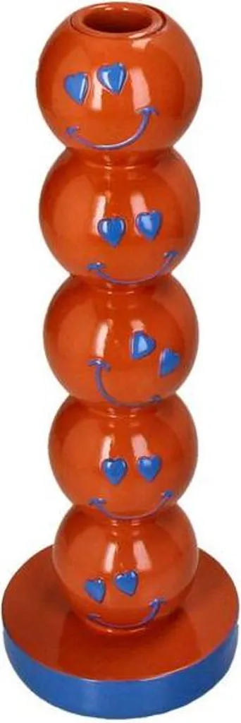 Portacandele Smiley Arancio per Interni | Decorazione Casa Allegra