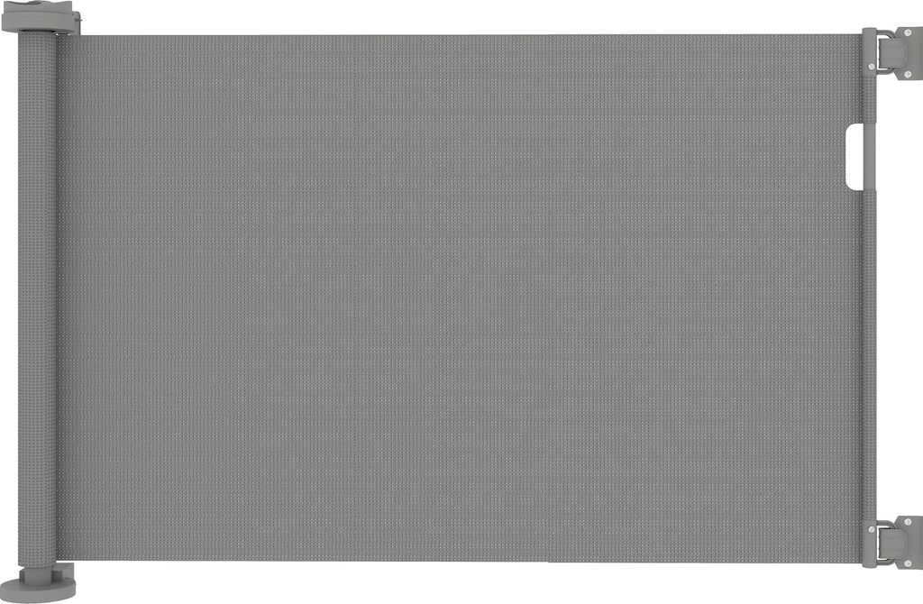 Treppenschutzgitter Ausziehbar 0-136cm 87 cm Hoch Türschutzgitter für Haustiere 142 x 10 x 87 cm Grau