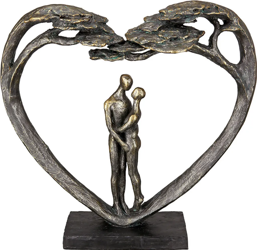 Statue Décorative Arbre de l'Amour Gilde en Bronze Objet d'Art de Salon
