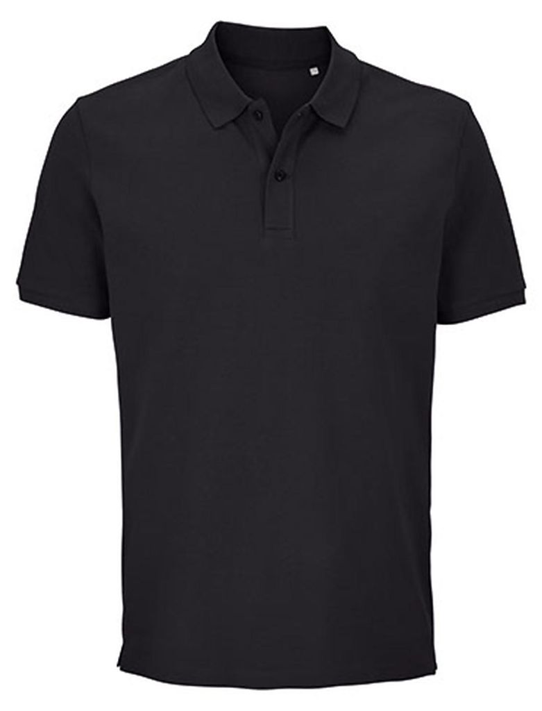 Polohemd Pegase Uni aus Baumwolle mit Rippkragen und Rippbündchen