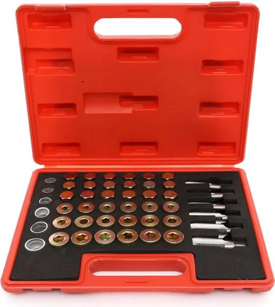 Coffret de réparation filetage bouchon de vidange d'huile voiture 114 pcs - 2