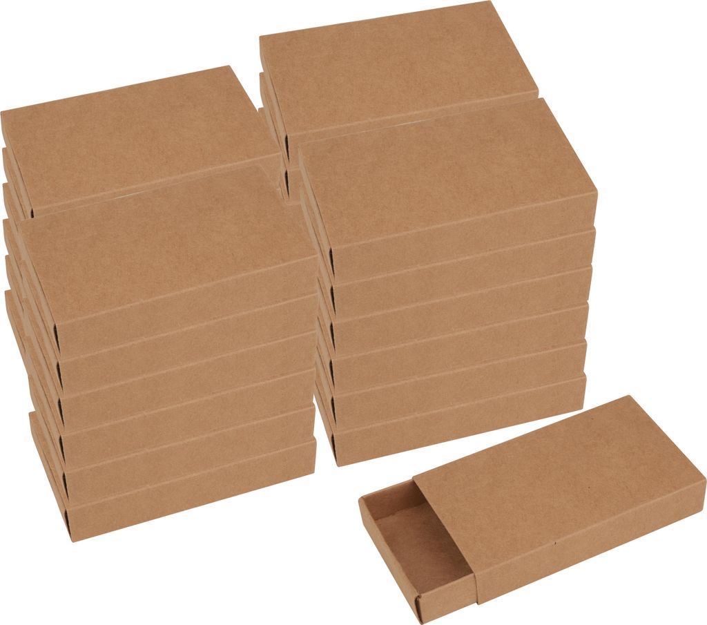 VBS Streichholzschachteln "Kraftpapier", 11 cm, 24 Stück Produktbild 