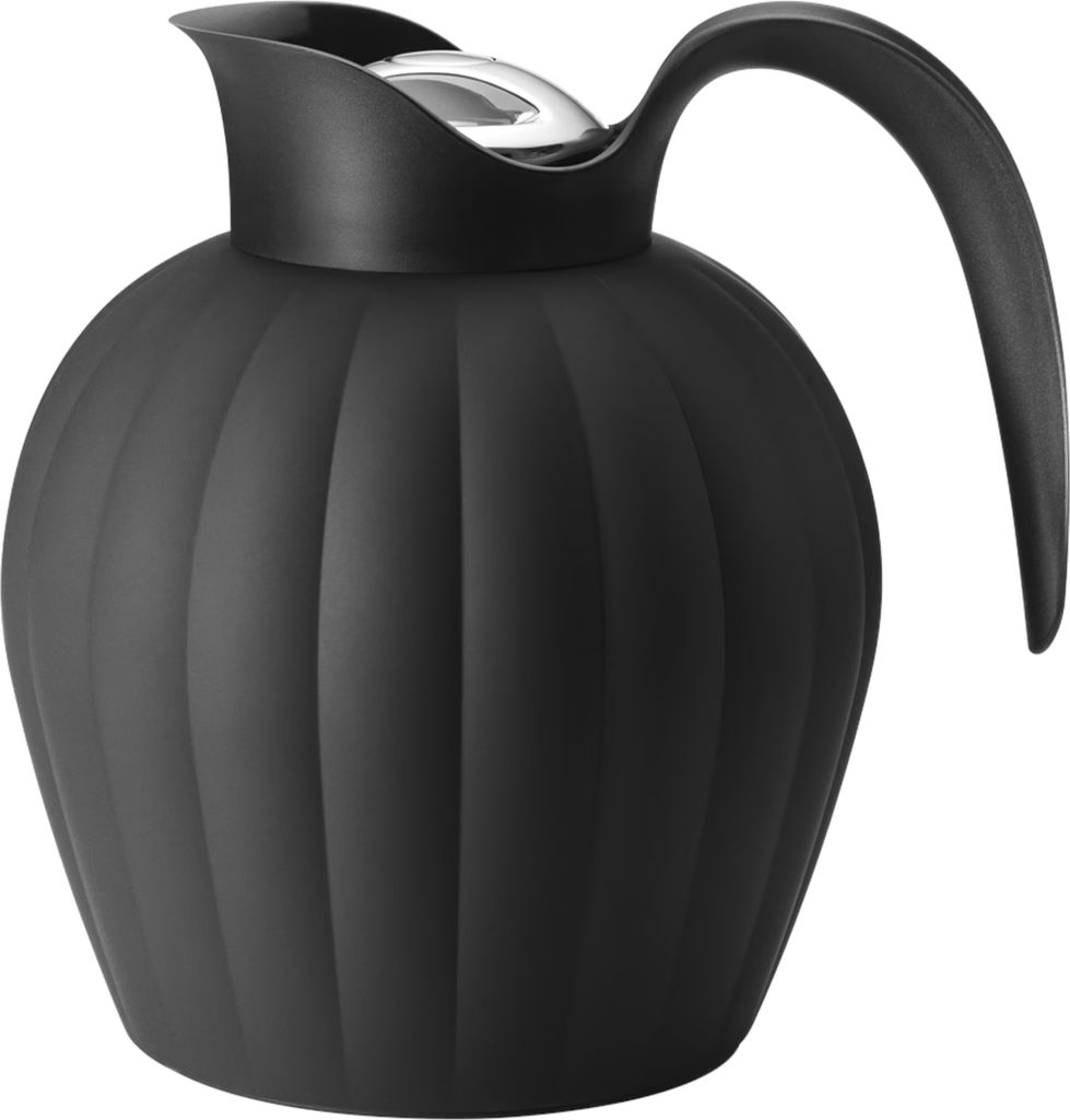 Georg Jensen BERNADOTTE THERMO JUG MIDNIGHT BLACK ABS AND SS LID 0.8L 10020383