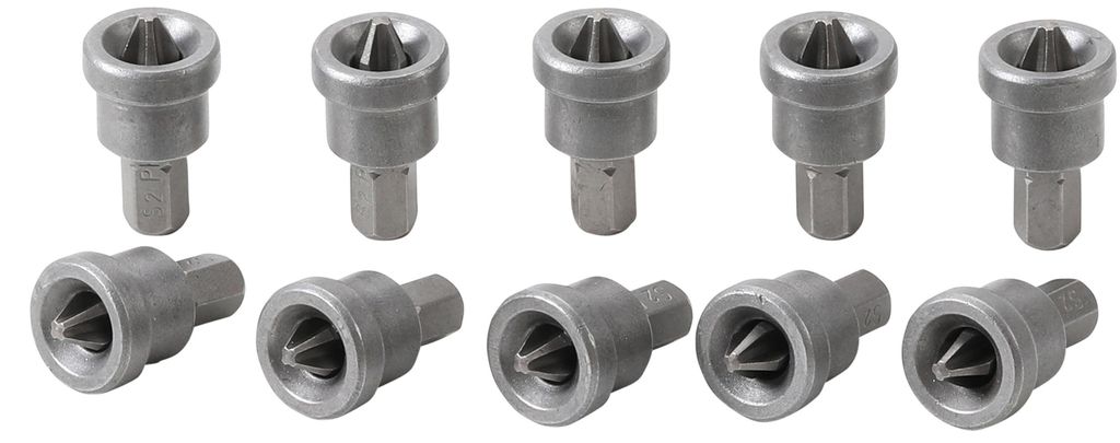 BGS technic Bit Set with Depth Stop, Chrom-Vanadium-Stahl, 154 mm, 154 g