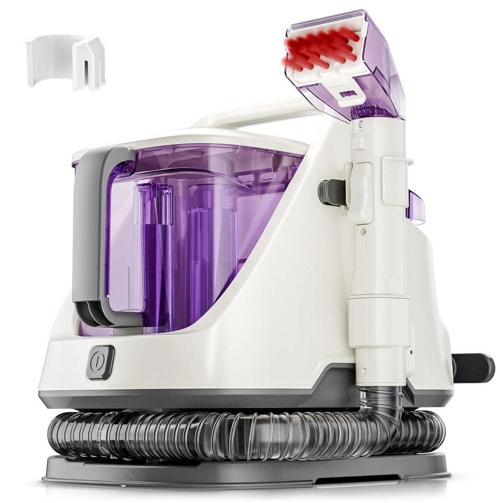 Tragbarer Teppich- & Polsterreiniger - Tiefenreinigungs-Shampoomaschine - Wassertank 1,4 l - EU-Stecker 230 V - Leistung <800 W - Elektrisch - Weiß