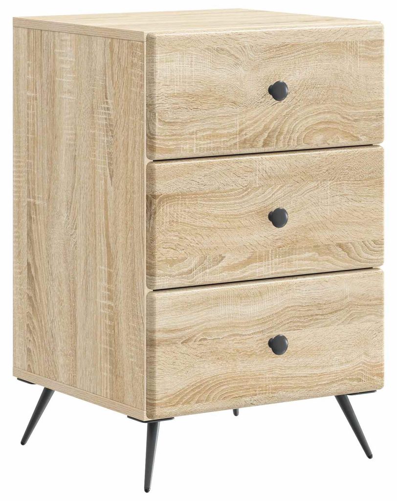 vidaXL Nachttisch Sonoma-Eiche 43 x 41 x 66,5 cm Holzwerkstoff