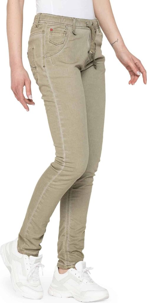 Carrera Jeans Damen Jeans Jeanshose Markenjeans, Slim , Größe:XS, Farbe:Grün-dunkelmeegrün