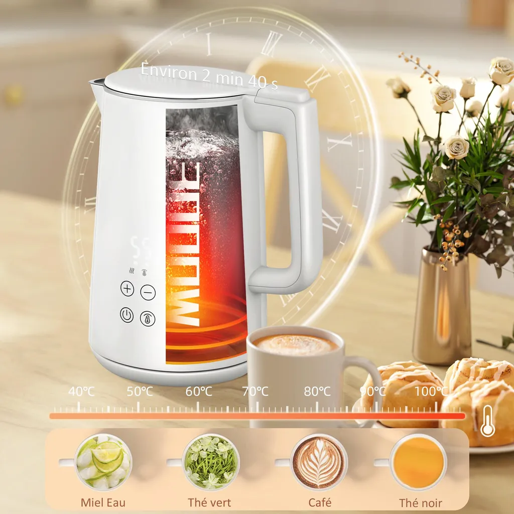 Pack Petit-Déjeuner Bouilloire Rapide et Grille-pain Polyvalent - 3