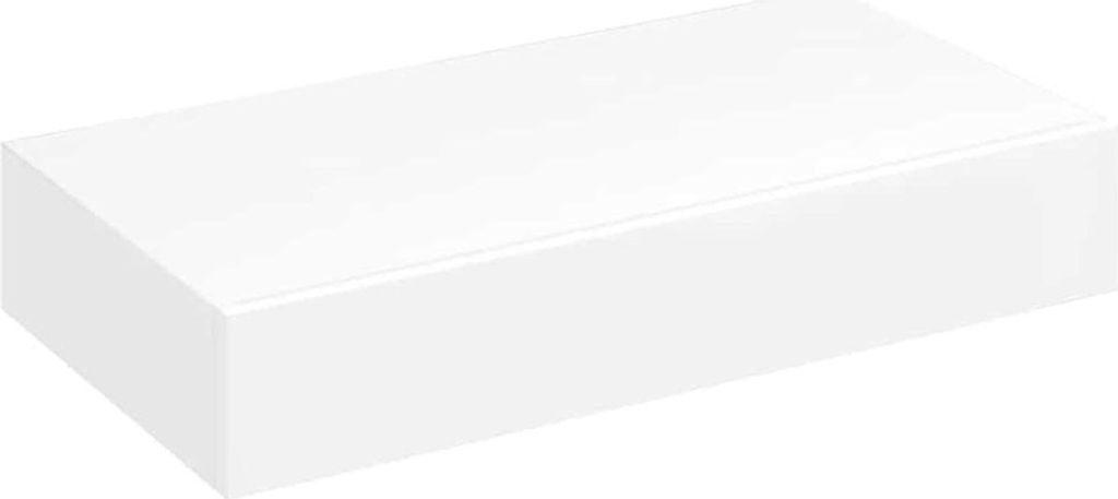 vidaXL Étagère murale avec tiroir MDF blanc Image du produit 