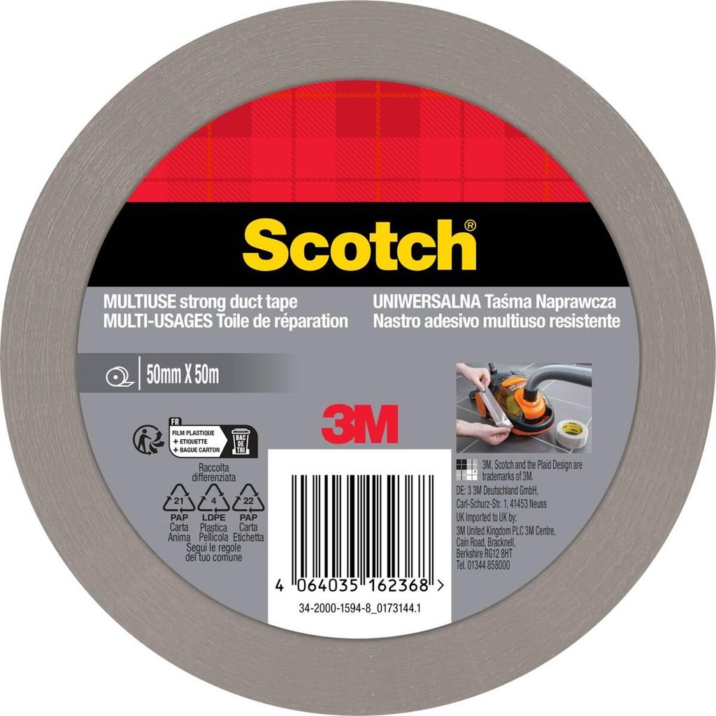 3M MON 50X50 Taśma samoprzylepna z tkaniny 3M, 50 mm x 50 Zdjęcie produktu 