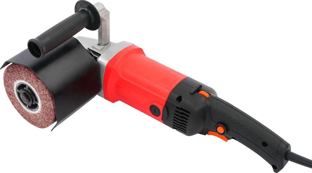 Handgeführte Satiniermaschine / Bürstschleifer - 1580 W Kupfermotor - Polieren & Schleifen - Strukturieren - 220 V EU-Stecker - Für DIY - Rot
