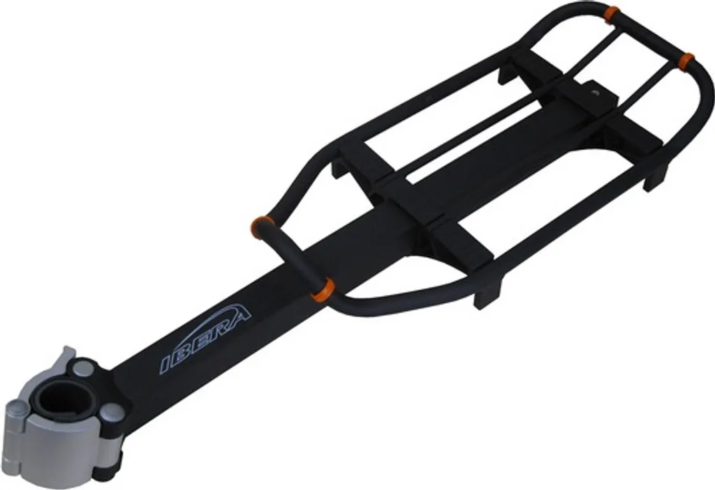 Ibera IB-RA6 Porte-bagages Tige de Selle PakRak Noir pour Vélo