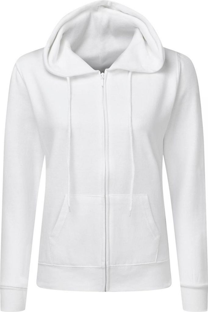SG SG29F | Ladies' Zip Hoody - Kapuzensweatjacke für Damen - Farbe: White - Größe: L