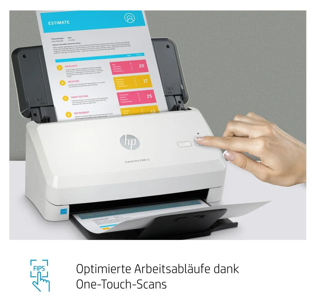 Scanner de documents HP ScanJet Pro 2000 s2 à défilement automatique - 21