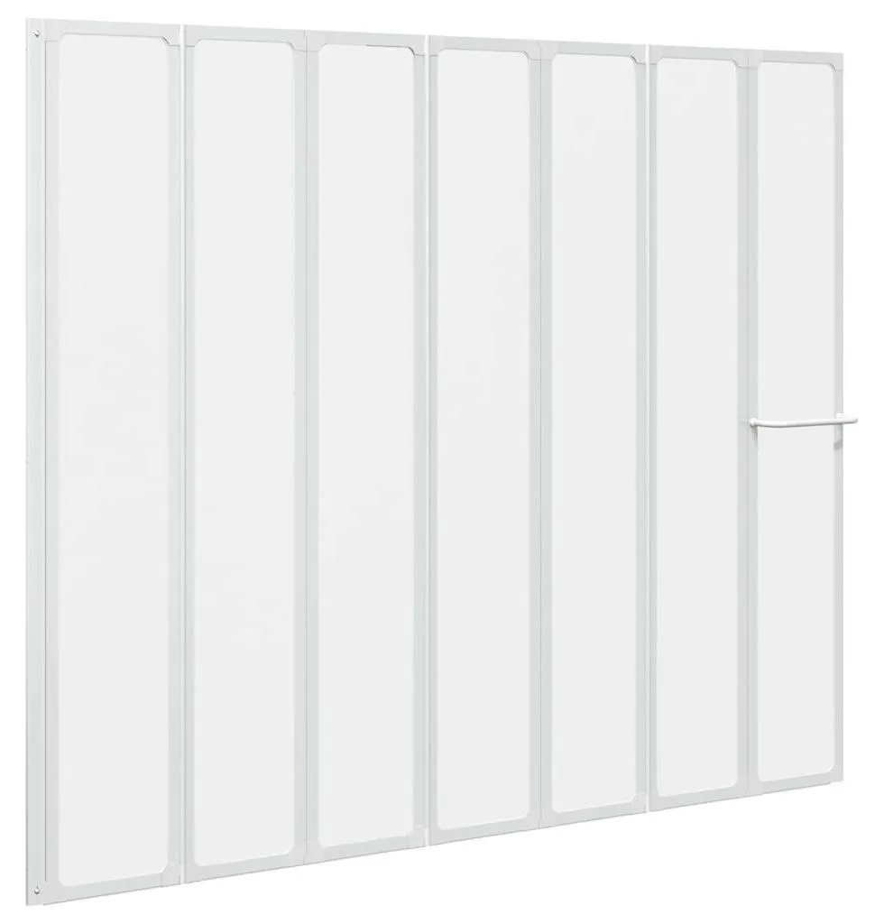 Pare-baignoire Anti-inondation 140x168 cm 7 Volets et Porte-serviette