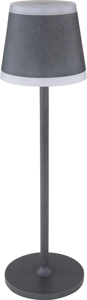 Globo Lighting Tischleuchte Metall grau matt, LED