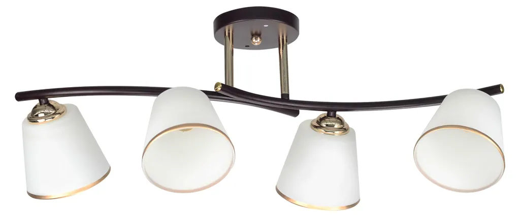 Grand Lustre Plafonnier GRECO Design Contemporain Noir et Blanc