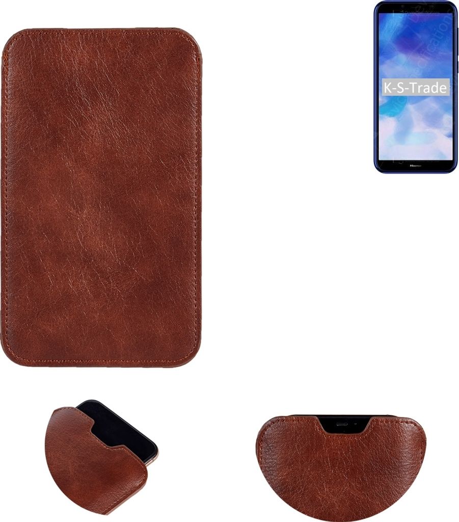 K-S-Trade Schutzhülle Handyhülle kompatibel mit HiSense F27 Handytasche Kunstleder Sleeve in braun