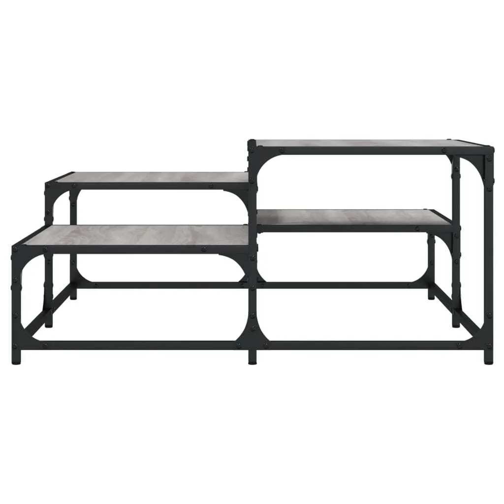 Tavolino da Caffè Moderno Grigio Sonoma 87,5cm - Estetica e Funzione - 4