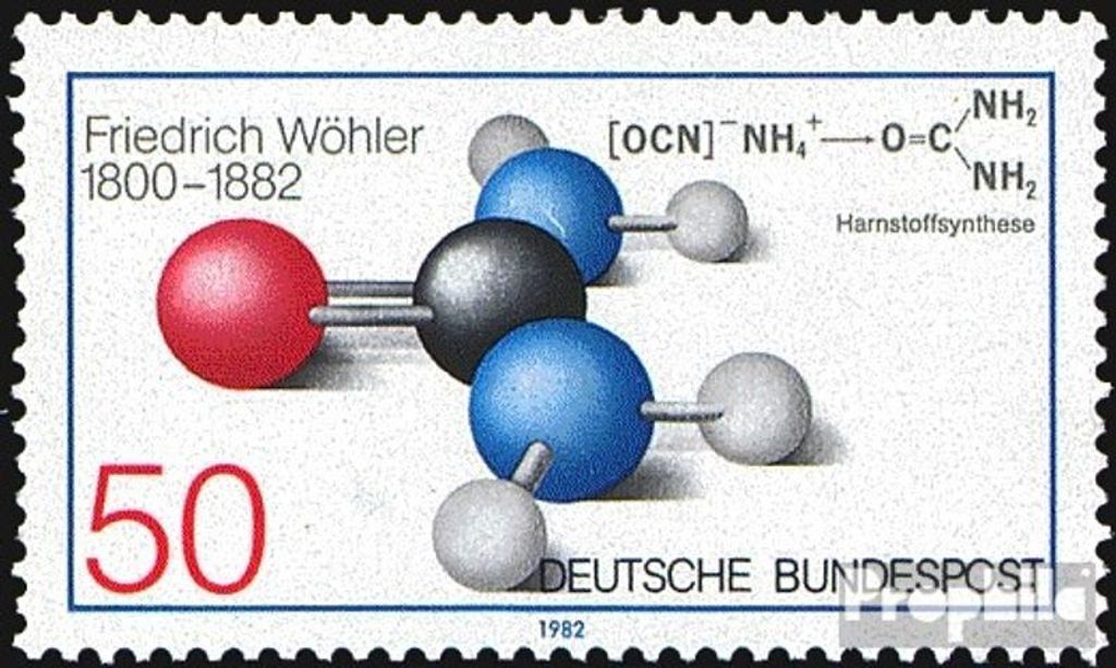 Briefmarken BRD (BR.Deutschland) 1982 Mi 1148 (kompl.Ausg.) FDC 100.Todestag von Wöhler