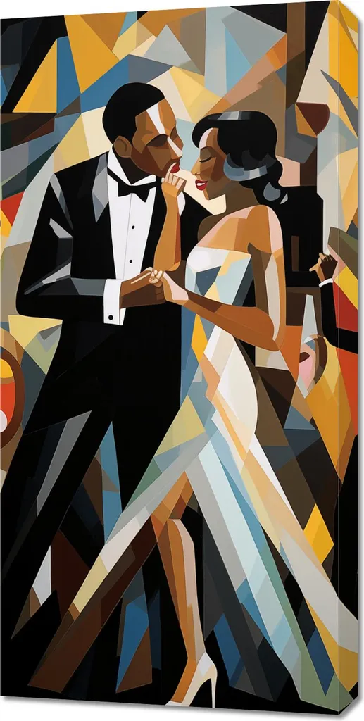 Toile Imprimée Harmonie Jazzy 50 x 100 cm - Finition Haute Qualité