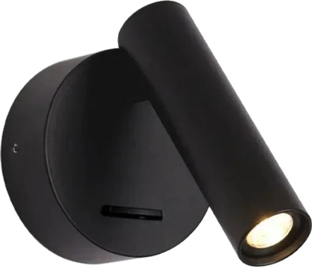 Lampada LED Parete 3W Risparmio Energetico - Faretto Orientabile Nero