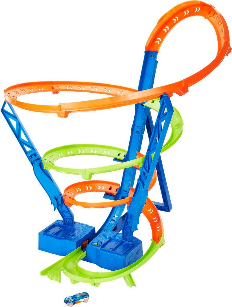 Actiongeladene Hot Wheels Crash-Spirale mit 1 Hot Wheels Produktbild 