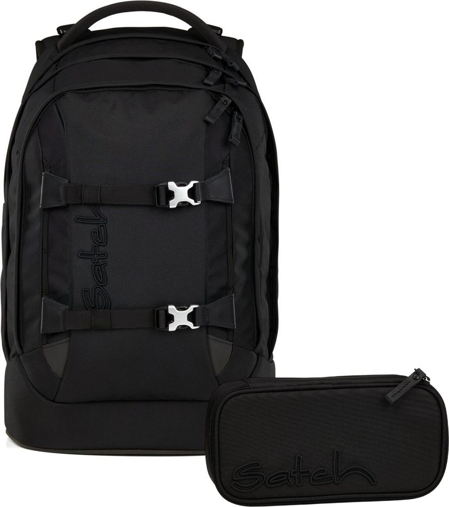 Satch Schulrucksack-Set PACK Nordic Black 2-teilig, ab 5. Klasse
