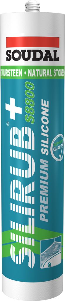 SILIRUB+ S8800 Naturstein-, Marmor-, Granit - Silikon Kartusche 310 ml weiß